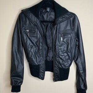Faux Leather Jacket